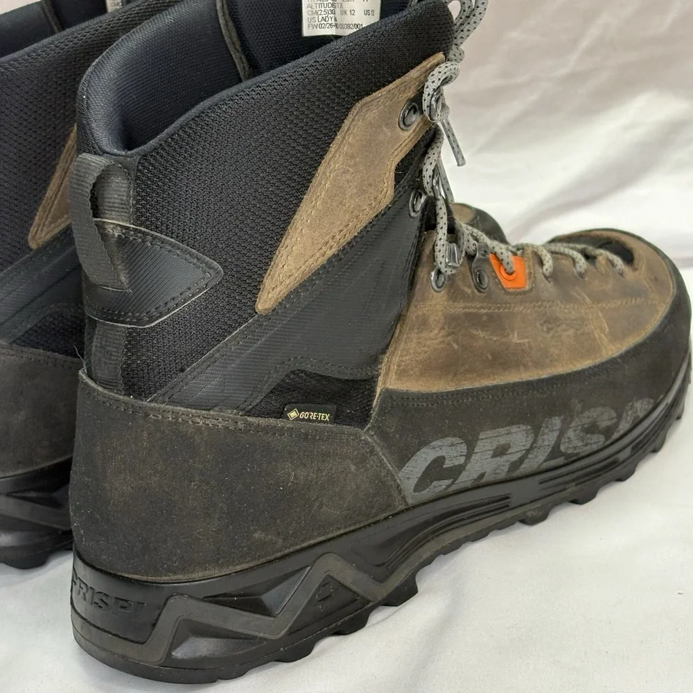 Crispi Altitude GTX Hiking Boots Mens's Size 13 US 47 EU Olive Green Waterproof